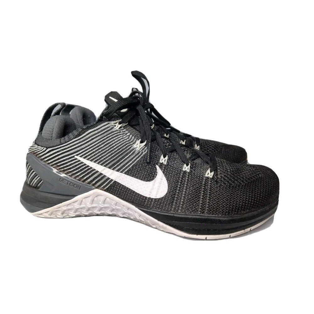 Nike Metcon DSX Flyknit 2 Shoes Men's Size 8.5 Sneakers Black - 924423-010